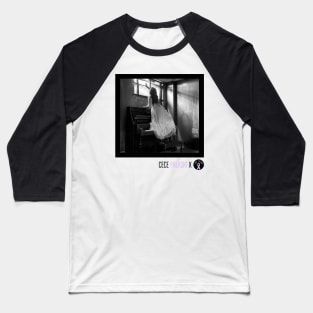 Cece Palaski - Piano - B&W - Dark Baseball T-Shirt